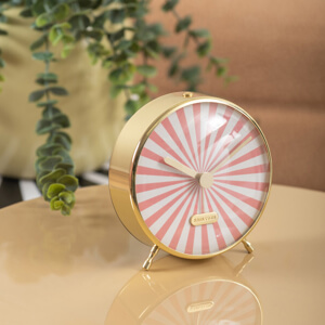 Present Time Karlsson Alarm Clock Candy Swirl